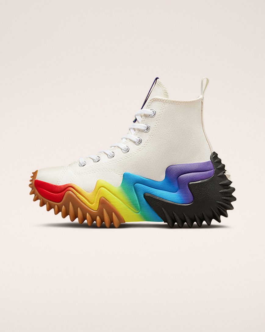 Topanky Na Platforme Converse Run Star Motion CX Pride Vysoke Panske Béžové Nachový | SK B5NOY9